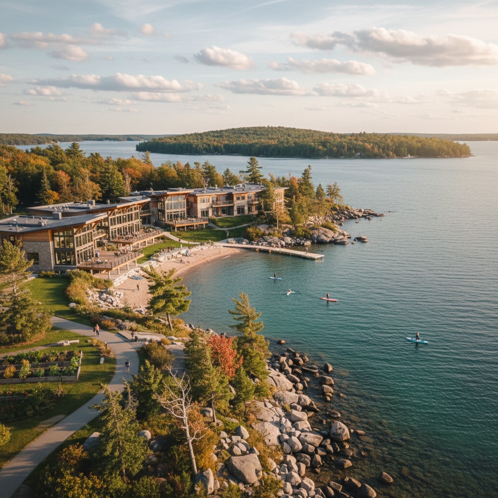 Comfortable lakeside home surrounded by mature trees and gardens